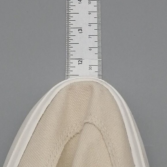 Maurices Womens Sneakers Sadie Beige Canvas Lace Up Walking‎ Shoe Platform 9 - Picture 6 of 12